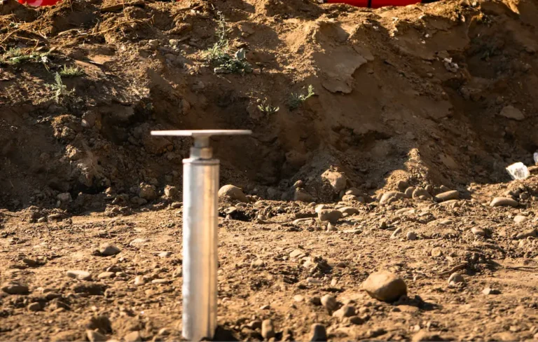 Helical pile installed in sandy soil