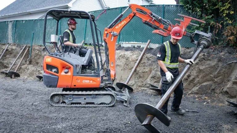 why are screw piles suitable for commercial structures